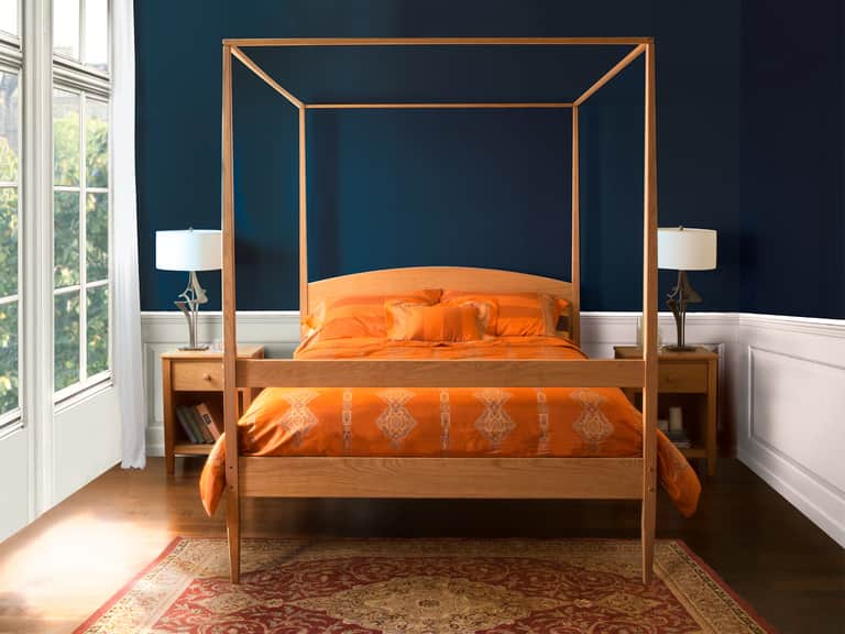 Vermont Shaker Four Poster Bed with Canopy image