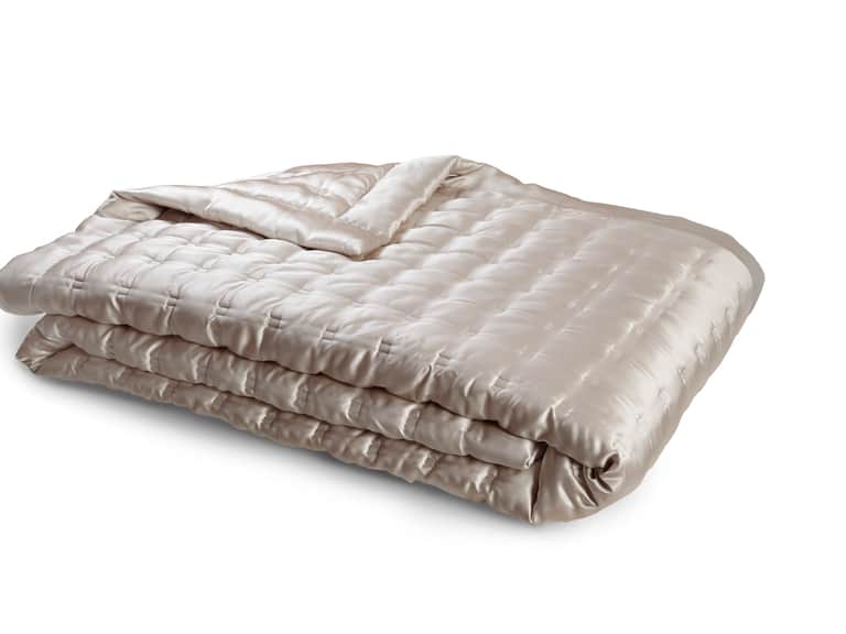 Windsor Silk Coverlet - Blush image