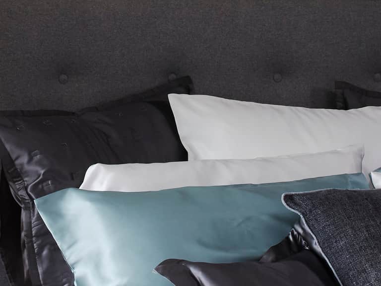 Windsor Silk Decorative Pillow - Charcoal image