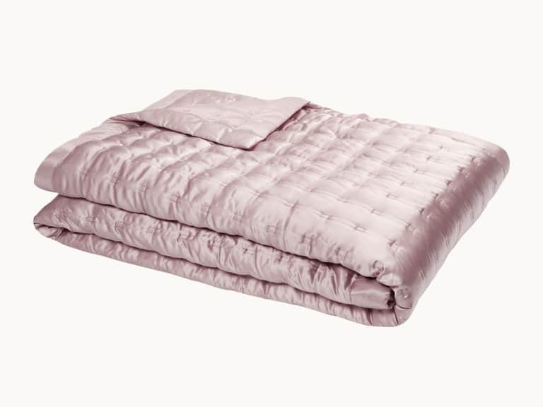 Windsor Silk Coverlet - Vintage Pink image