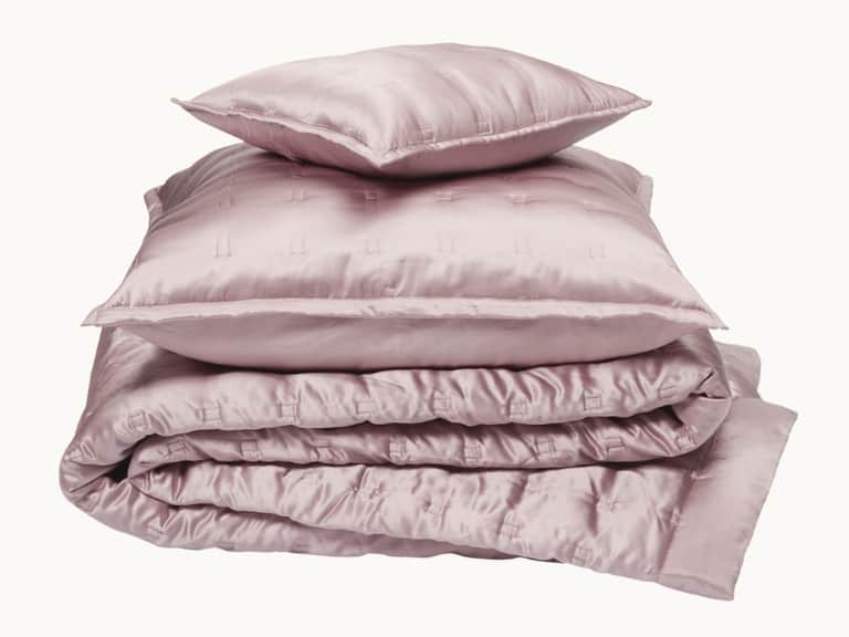 Windsor Silk Coverlet - Vintage Pink image