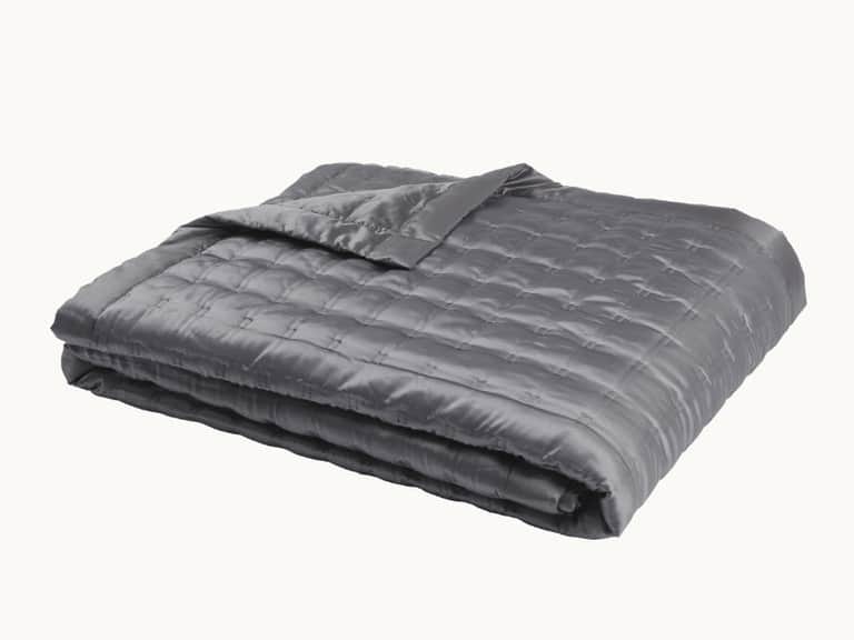 Windsor Silk Coverlet - Charcoal image