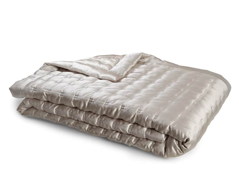 Windsor Silk Coverlet - Blush image