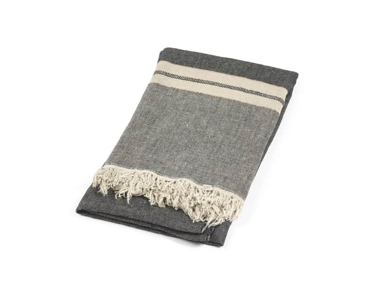 The Belgian Towel Fouta Tack stripe 43x71