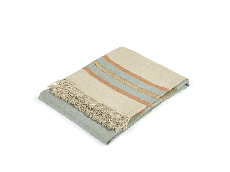 The Belgian Towel Fouta Multi stripe 43x71