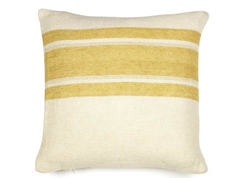 The Belgian Pillow Pillow cover Mustard stripe 20x20