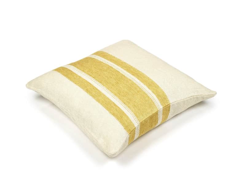 The Belgian Pillow Pillow cover Mustard stripe 20x20