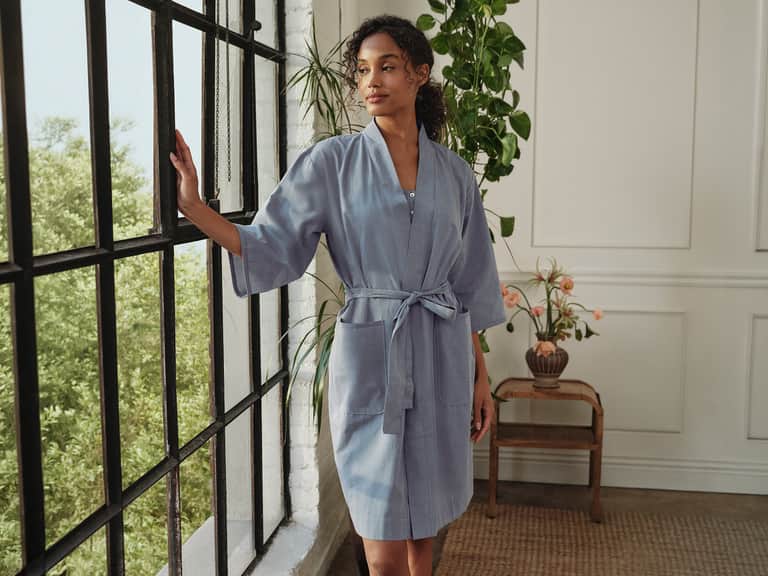 Women's Isla Organic Cotton Robe image