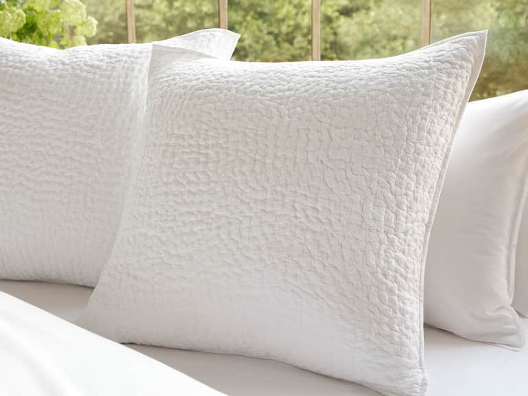 Pebbled Handstitched Organic Sham image