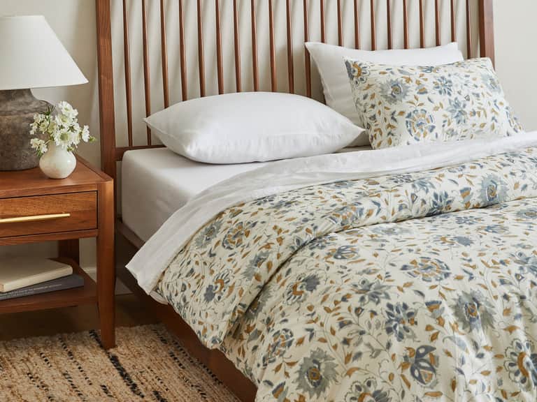 Coyuchi + Rejuvenation Flora Organic Print Duvet Cover image