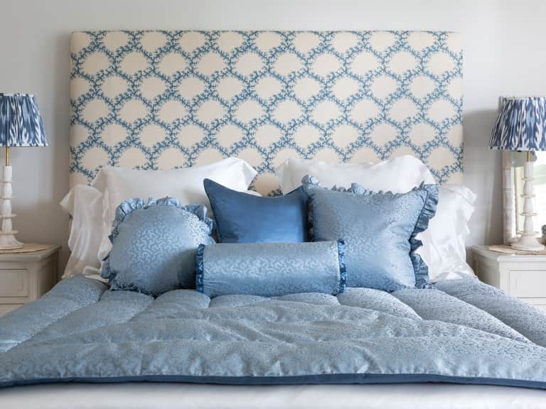 Coral Fern Silk Eiderdown - Blue image