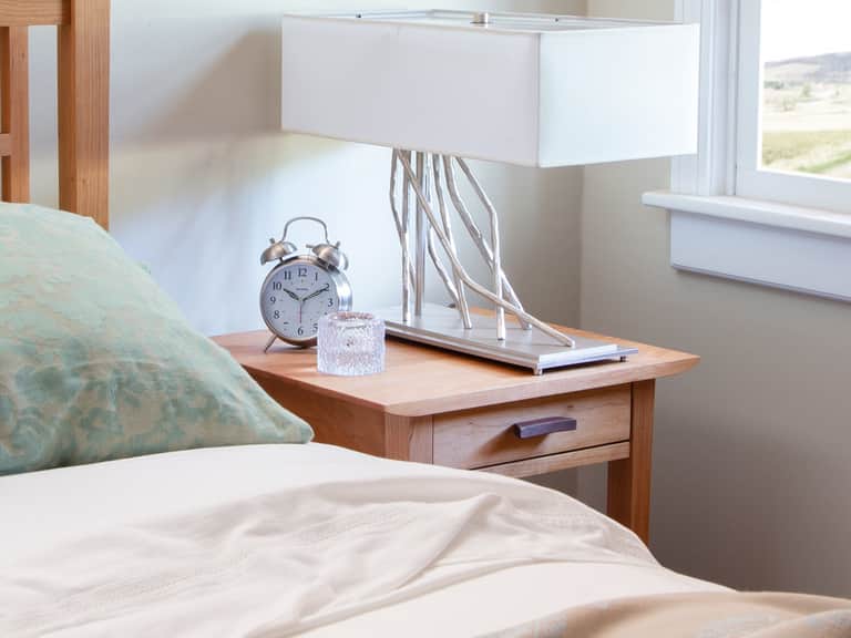 Contemporary Craftsman 1-Drawer Open Shelf Nightstand image