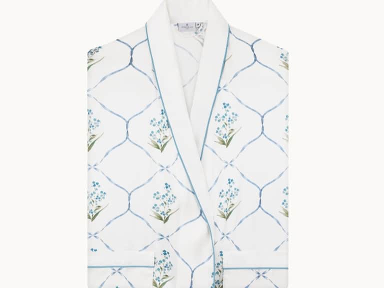 Forget Me Not Silk Dressing Gown image