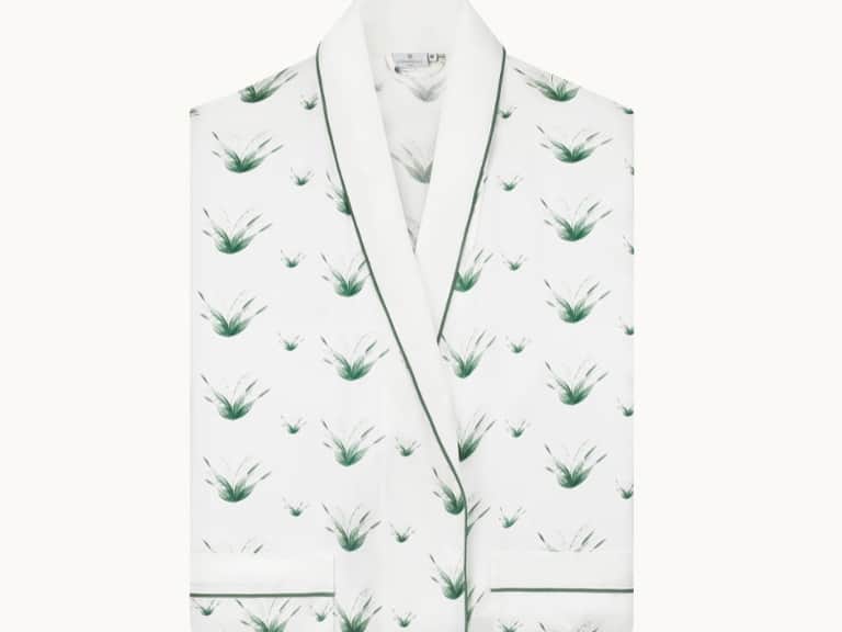 Lily Of The Valley Silk Dressing Gown image