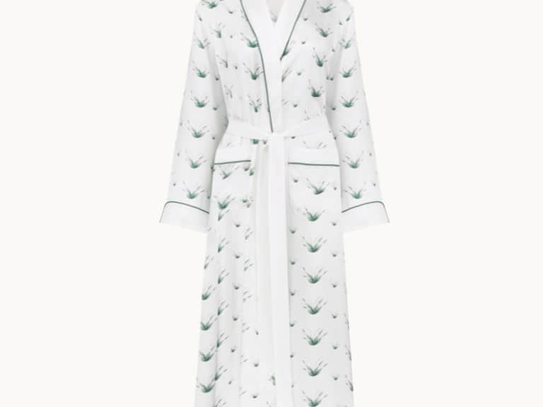 Lily Of The Valley Silk Dressing Gown image