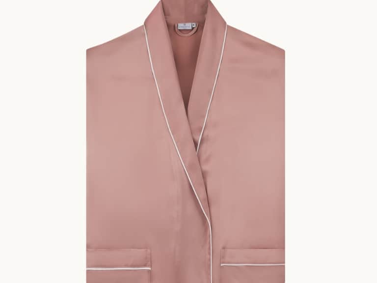 Woman's Silk Dressing Gown - Woodrose image
