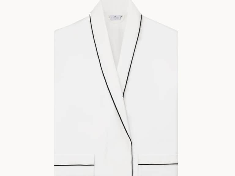 Woman's Silk Dressing Gown - Ivory image