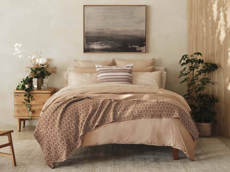 Organic Print Percale Sheet Set image