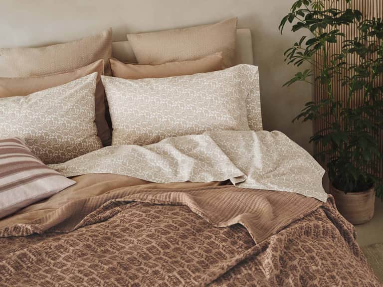 Organic Print Percale Sheet Set image