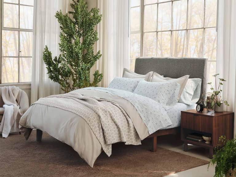 Organic Print Percale Sheet Set image