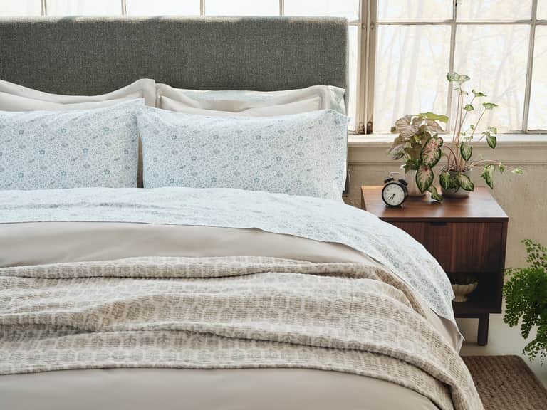 Organic Print Percale Sheet Set image