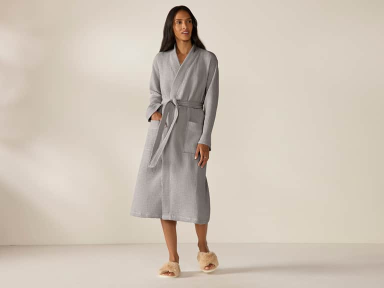 Unisex Organic Waffle Robe image