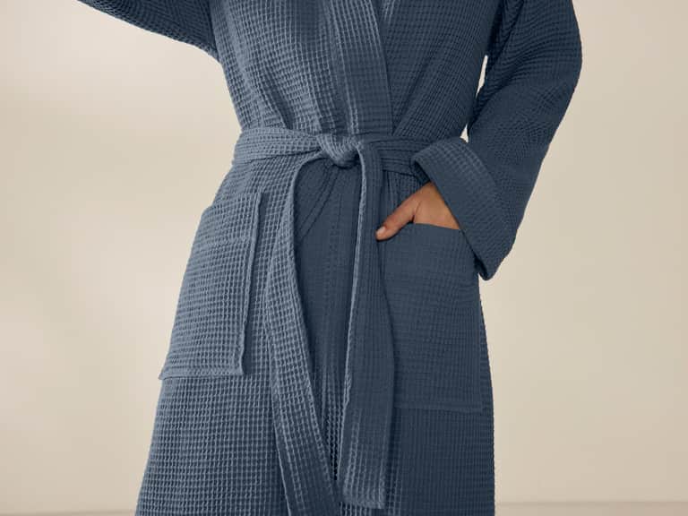 Unisex Organic Waffle Robe image