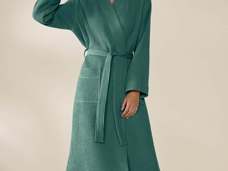Unisex Organic Waffle Robe image