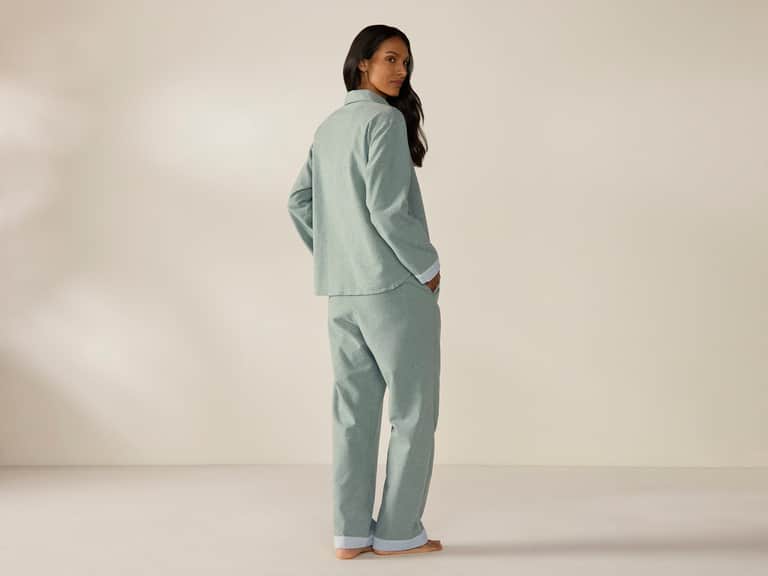 Women's Cloud Brushed Organic Flannel Pajama Set image