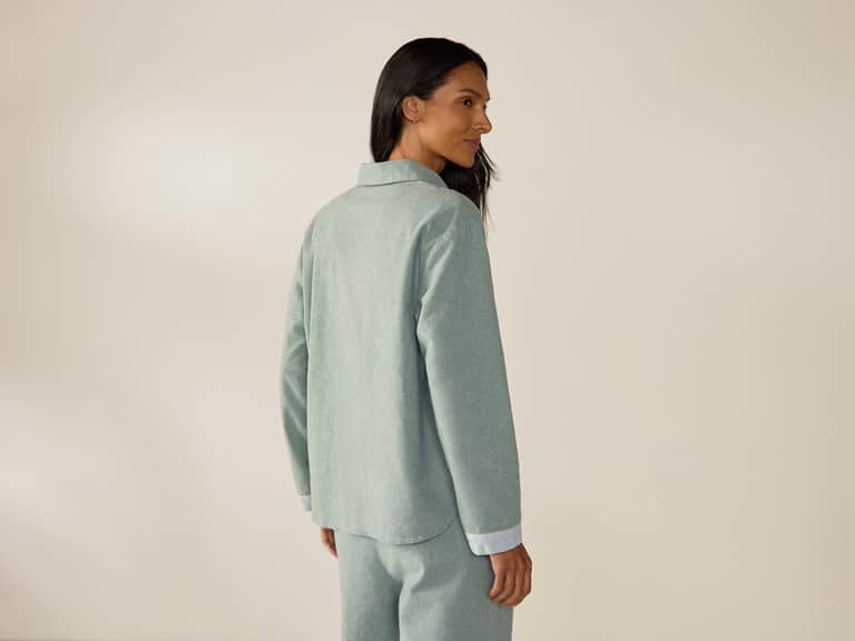 Women's Cloud Brushed Organic Flannel Pajama Set image