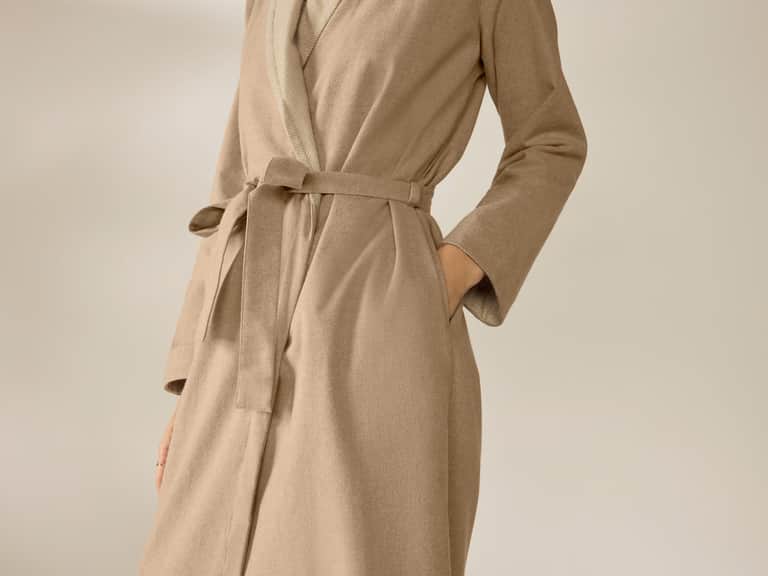Women's Cloud Brushed Organic Flannel Robe image