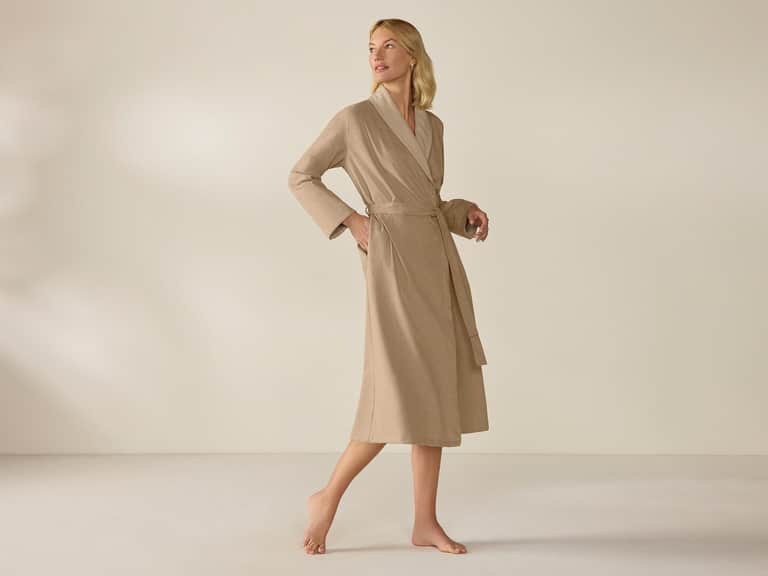 Women's Cloud Brushed Organic Flannel Robe image