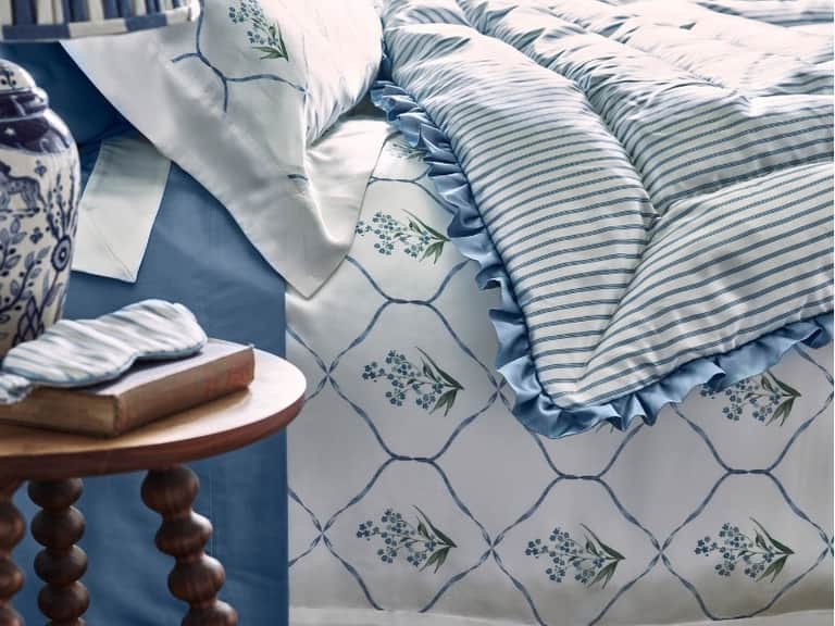 Forget Me Not Silk Duvet Cover image