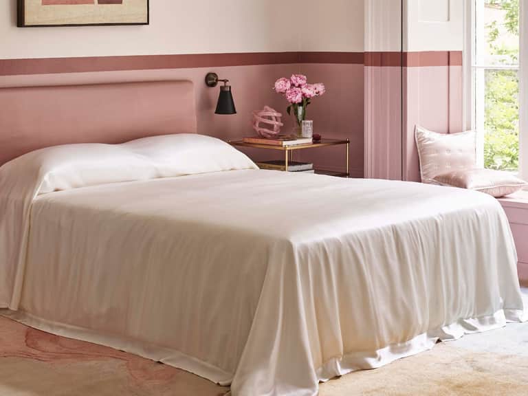 Ivory Silk Fitted Sheet image