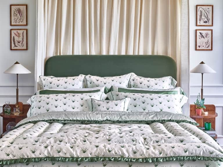 Lily Of The Valley Silk Dressing Gown image