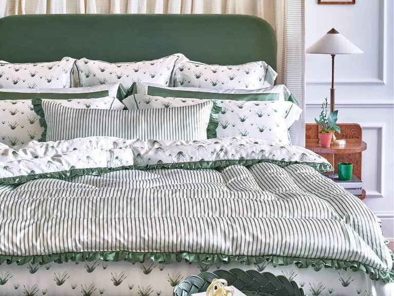 Lily Of The Valley Silk Duvet Cover image
