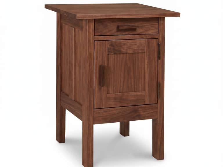 Modern Craftsman 1-Drawer Nightstand with Door image