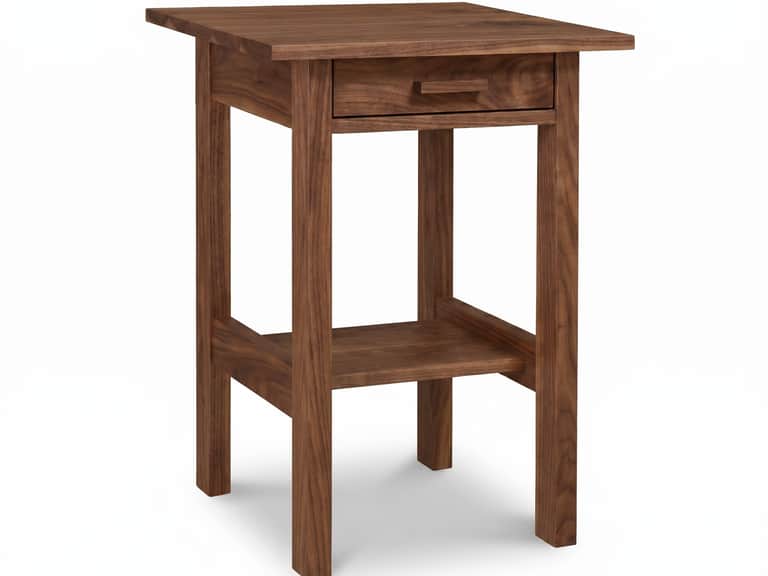 Modern Craftsman 1-Drawer Open Shelf Nightstand image