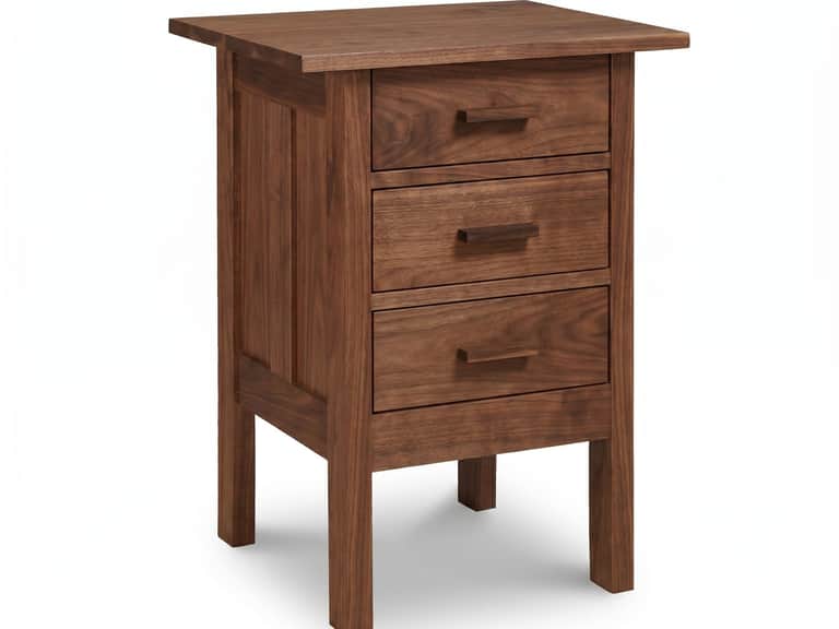 Modern Craftsman 3-Drawer Nightstand image