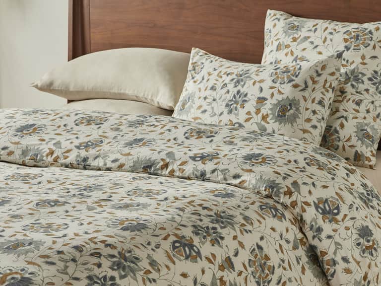 Coyuchi + Rejuvenation Flora Organic Print Duvet Cover image