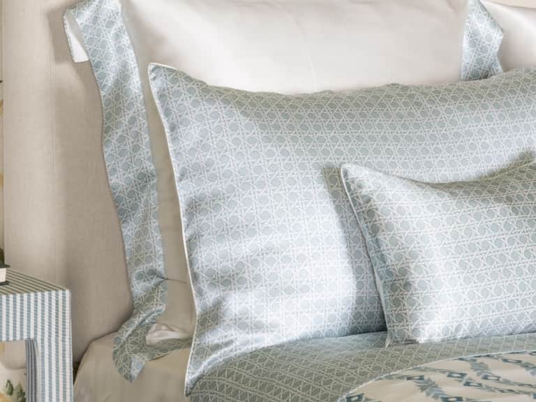 Rattan Blue Silk Flat Sheet image