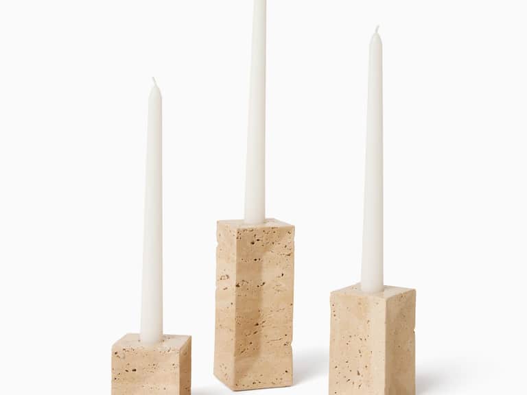 Travertino Candle Holders image