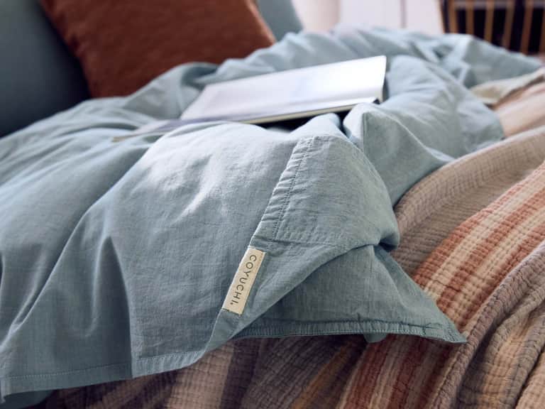 Organic Crinkled Percale&trade; Duvet Cover image