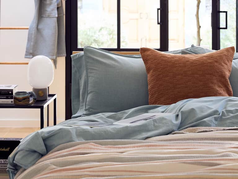 Organic Crinkled Percale&trade; Duvet Cover image