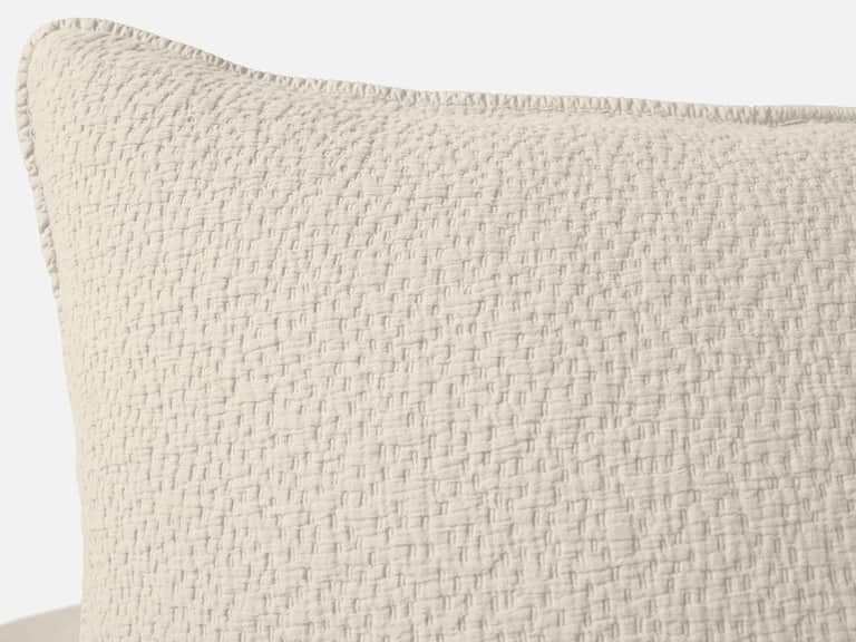 Cascade Organic Matelasse Sham image