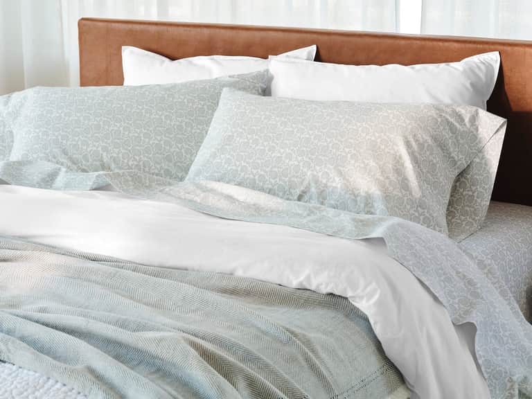 Organic Print Percale Sheet Set image