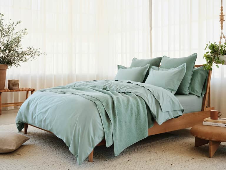 Cascade Organic Matelasse Coverlet image