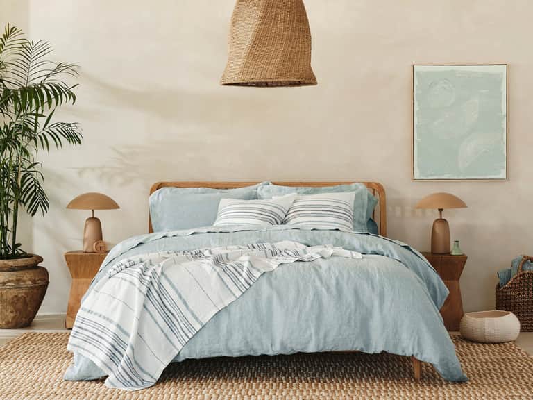 Organic Relaxed Linen Duvet Cover image