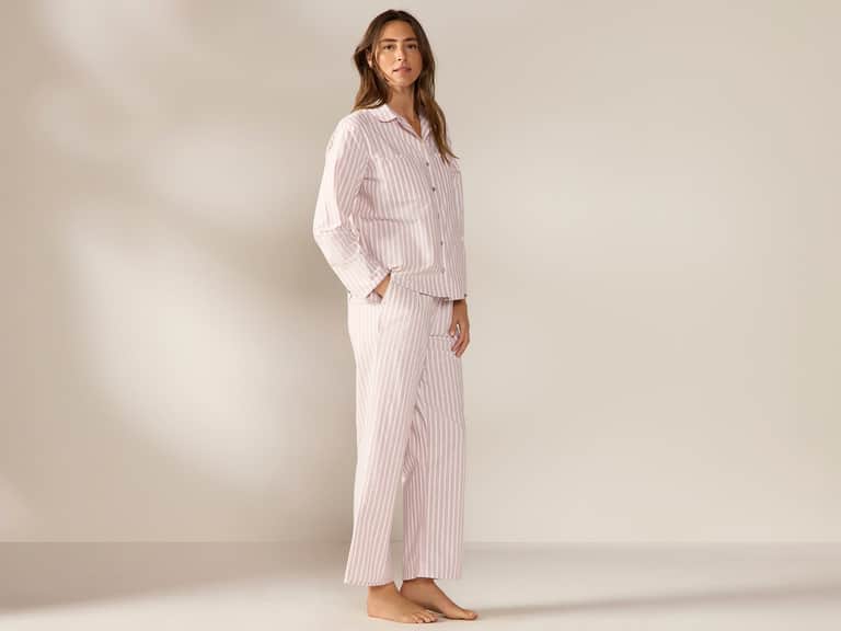 Women's Isla Organic Cotton Long Sleeve Pajama Set image