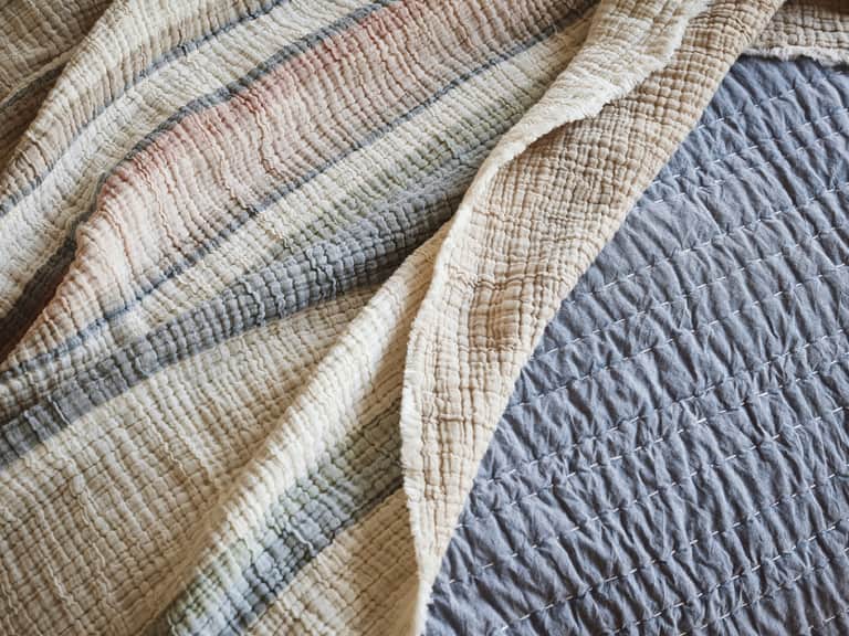 Topanga Organic Matelasse Striped Throw image